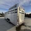 NEW 2024 Elite Trailers 5BPSC 22 5 Horse Stock Combo Bumper Pull Horse Trailer With 8 Hayrack 1KkCwK9yeahm