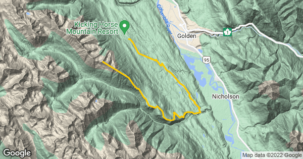 Kicking Horse Trail Map